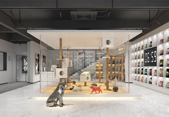 合肥寵物店裝修效果圖，寵物店面設計技巧